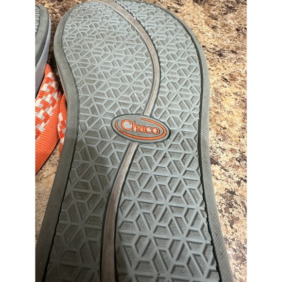 Chaco Womens Flip Flops 6 Gray Z Classic Trail Sport Thong Summer Slides Sandals - Picture 7 of 8